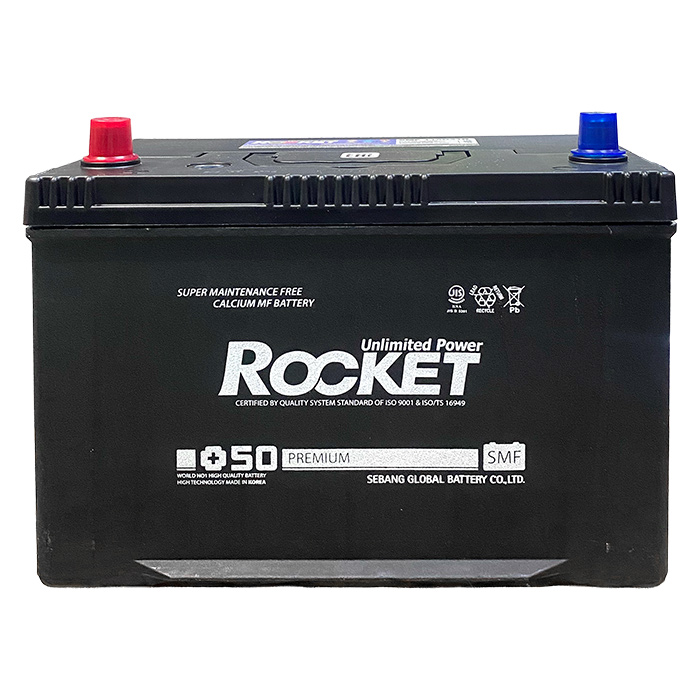 Акумулятор ROCKET 95Ah ASIA (+/-) (800CCA) SMF 115D31R